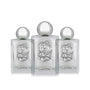 Holy Family Rectangular Holy Water Bottle with Jordan River Water 3-Pack by Marina Jewelry