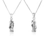 La Vierge de Paris Virgin and Child statue pendant in sterling silver by Marina Jewelry