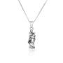 La Vierge de Paris Statue Pendant Necklace in 925 Sterling Silver, view 2 by Marina Jewelry