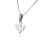 Dove Pendant Necklace in 925 Sterling Silver – side view