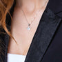 Dove Pendant Necklace in 925 Sterling Silver – shown worn, close-up