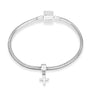Cross Charm in 925 Sterling Silver