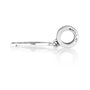 Ichthus Fish & Cross Hanging Charm in 925 Sterling Silver – side view
