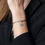 Flared Jerusalem Cross Hanging Charm in 925 Sterling Silver, view 4 by Marina Jewelry