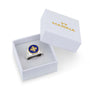 Jerusalem Cross Ring in 925 Sterling Silver and 14K Gold-Plating - For Men – gift box