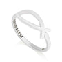 Ichthus Fish Ring, Wide Fish Outline, 925 Sterling Silver