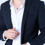 Dove & Cross Signet Ring in 925 Sterling Silver, Oxidized – shown worn
