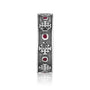Jerusalem Cross Ring in 925 Sterling Silver with Ruby Stones, Oxidized