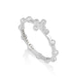 Circle Cross Ring in 925 Sterling Silver, Jerusalem Engraved