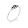 Ichthus Fish Ring, Sterling Silver, Jerusalem Engraved