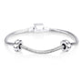 Hearts Stopper Charm in 925 Sterling Silver, Oxidized