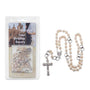 Cana Wedding Rosary with Pearl Beads and Jerusalem Cross