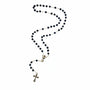 Black Bead Rosary with Crucifix
