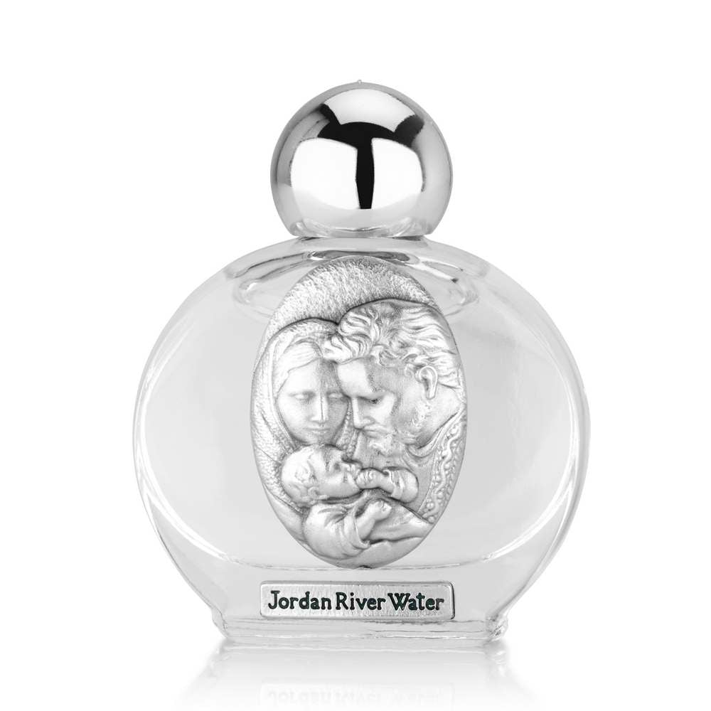 Holy Family Holy Water Bottle with Jordan River Water by Marina Jewelry