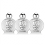 Holy Family Holy Water Bottle with Jordan River Water 3-Pack by Marina Jewelry